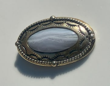 Vintage Silver Brooch Pin