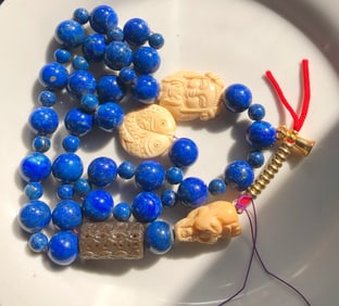 Lapis Tibet Necklace