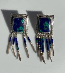 Stone Silver Earrings