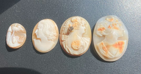 Group of Cameo with Diamond
