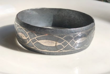 Engraved Metal Bracelet