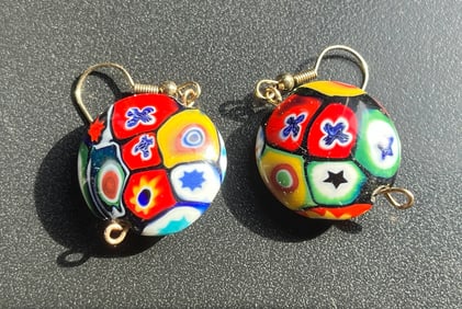 Pair of Glass Earrings