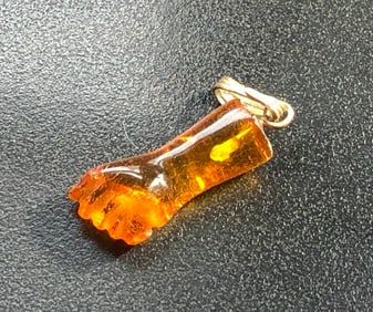 Vintage Amber Arm Pendant