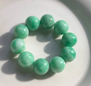 Vintage Jadeite Beads Bracelet
