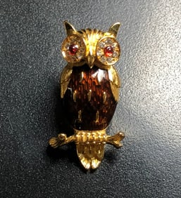 Vintage Owl Pin