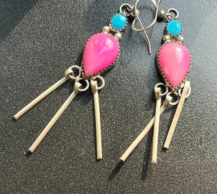 Pair of Turquoise Earrings