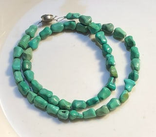 Antique Chinese Silver Turquoise Necklace