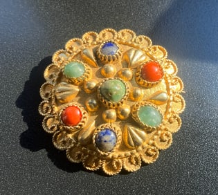 Vintage Gold Filled Brooch Pin