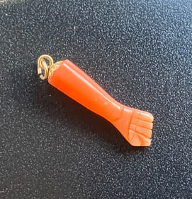 Antique Red Coral Pendant