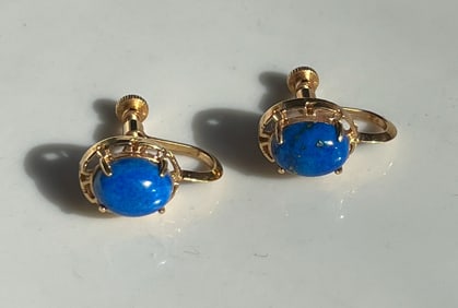 Pair of Lapis Earrings