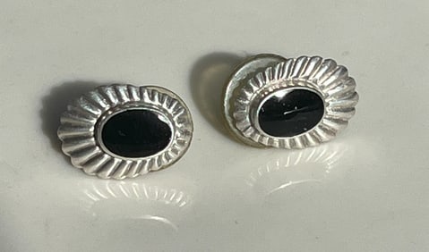 Pair of  Silver Earrings