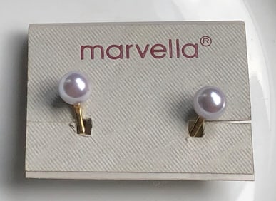 Pair of Marvella Pearl Earrings