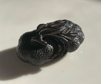 Antique Carved zitan Fruit