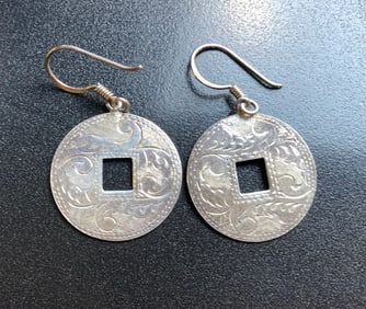 Pair of Silver Earrings