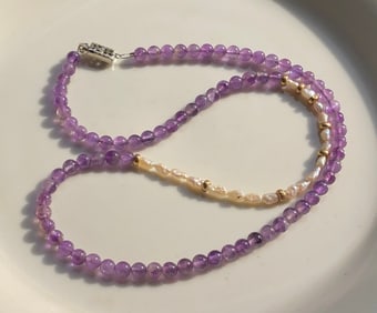 14K Gold Beads Necklace
