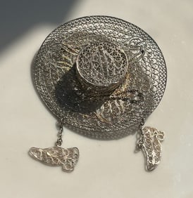 Vintage Silver Brooch Pin