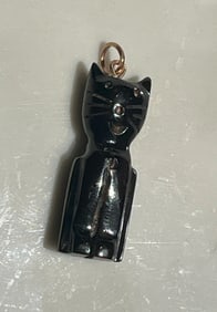 14K Gold Bale Coral Pendant