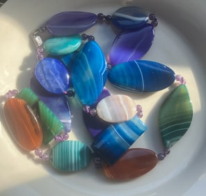 Vintage Necklace with Silver clasp