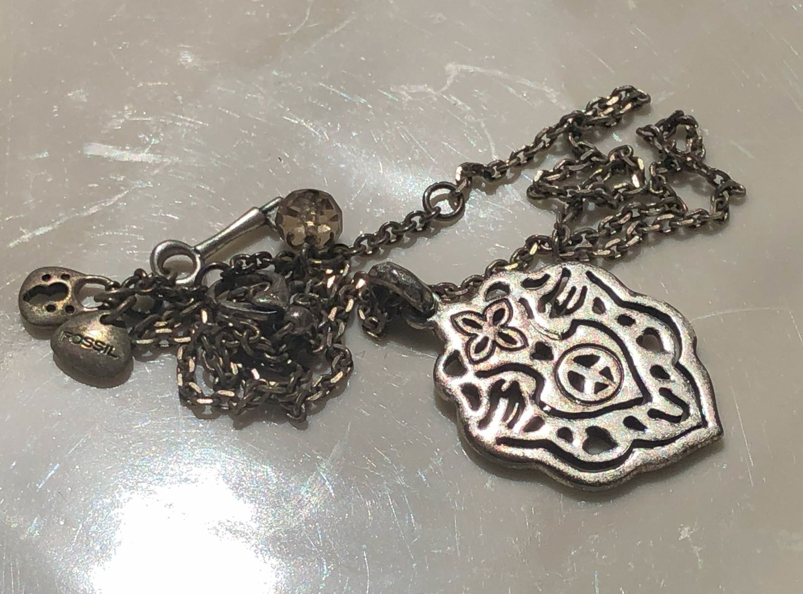 Vintage FOSSIL Necklace: Vintage FOSSIL Necklace