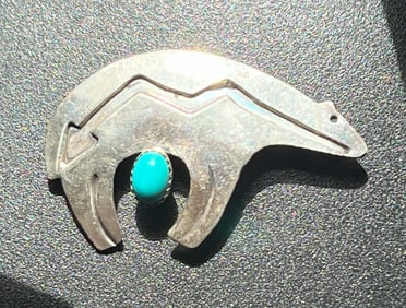 Vintage Silver Brooch Pin