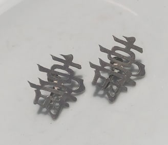Pair of Silver Earrings