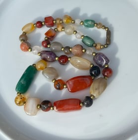 Vintage Carnelian Stone Necklace