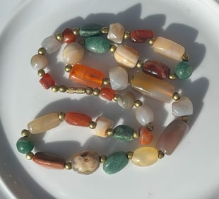 Vintage Carnelian Stone Necklace