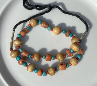Antique Coral Bone Necklace