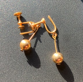 Pair of Gold Plated Earrings