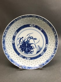 Antique Chinese Blue and white Plate