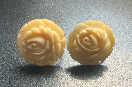 Pair of Carved Earrings