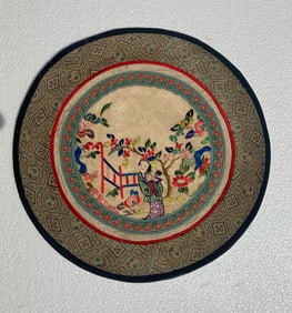 Vintage Embroidery Panel