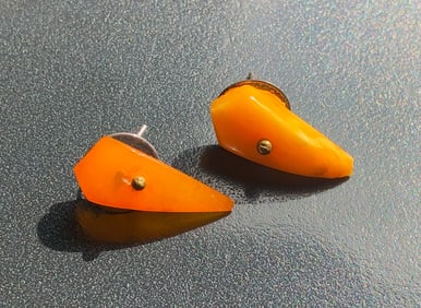 Pair of Amber Earrings