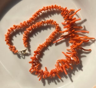 Antique Red Coral Necklace