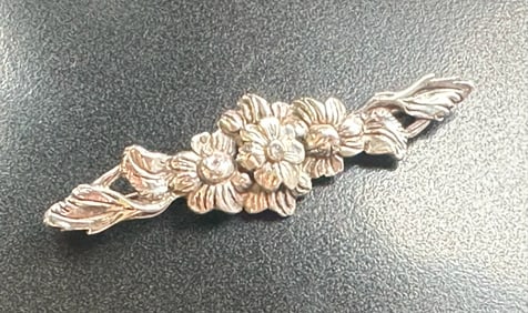 Antique Silver Brooch Pin