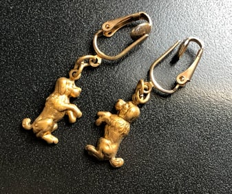Pair of Dog Earrings