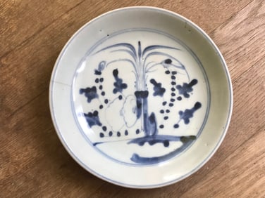 Antique Chinese Blue and white Plate