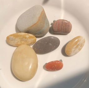 Group of Stone Brooch Pins