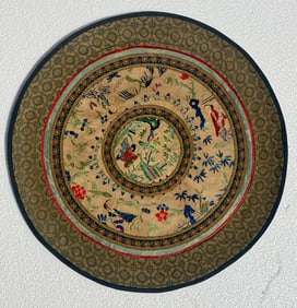 Vintage Embroidery Panel, Size: 14"