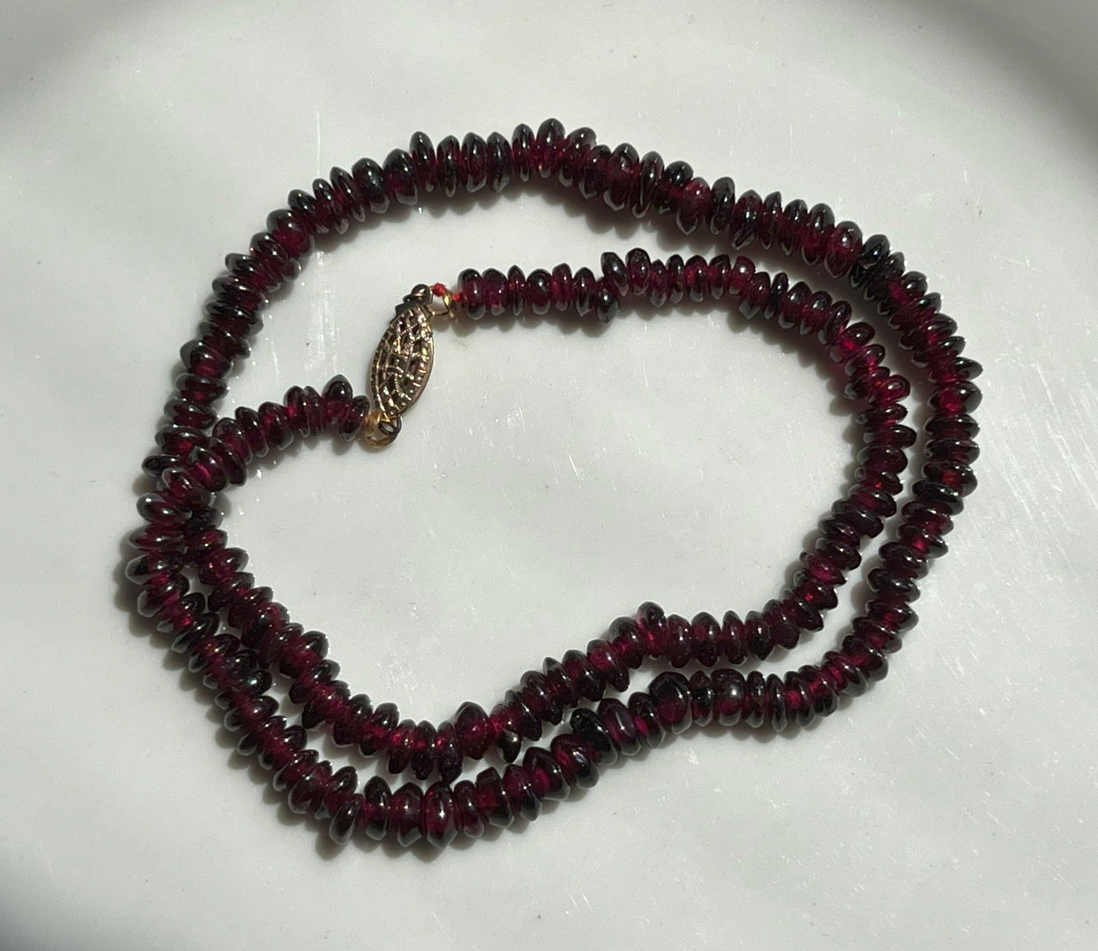 Vintage Garnet Necklace: Vintage Garnet Necklace