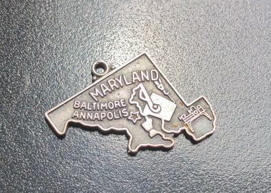 Vintage Silver Maryland Pendant