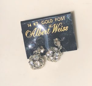 14K Gold Post Earrings