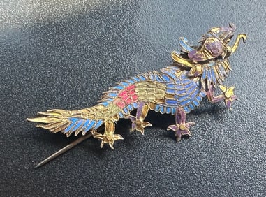 Antique Chinese Dragon Pin
