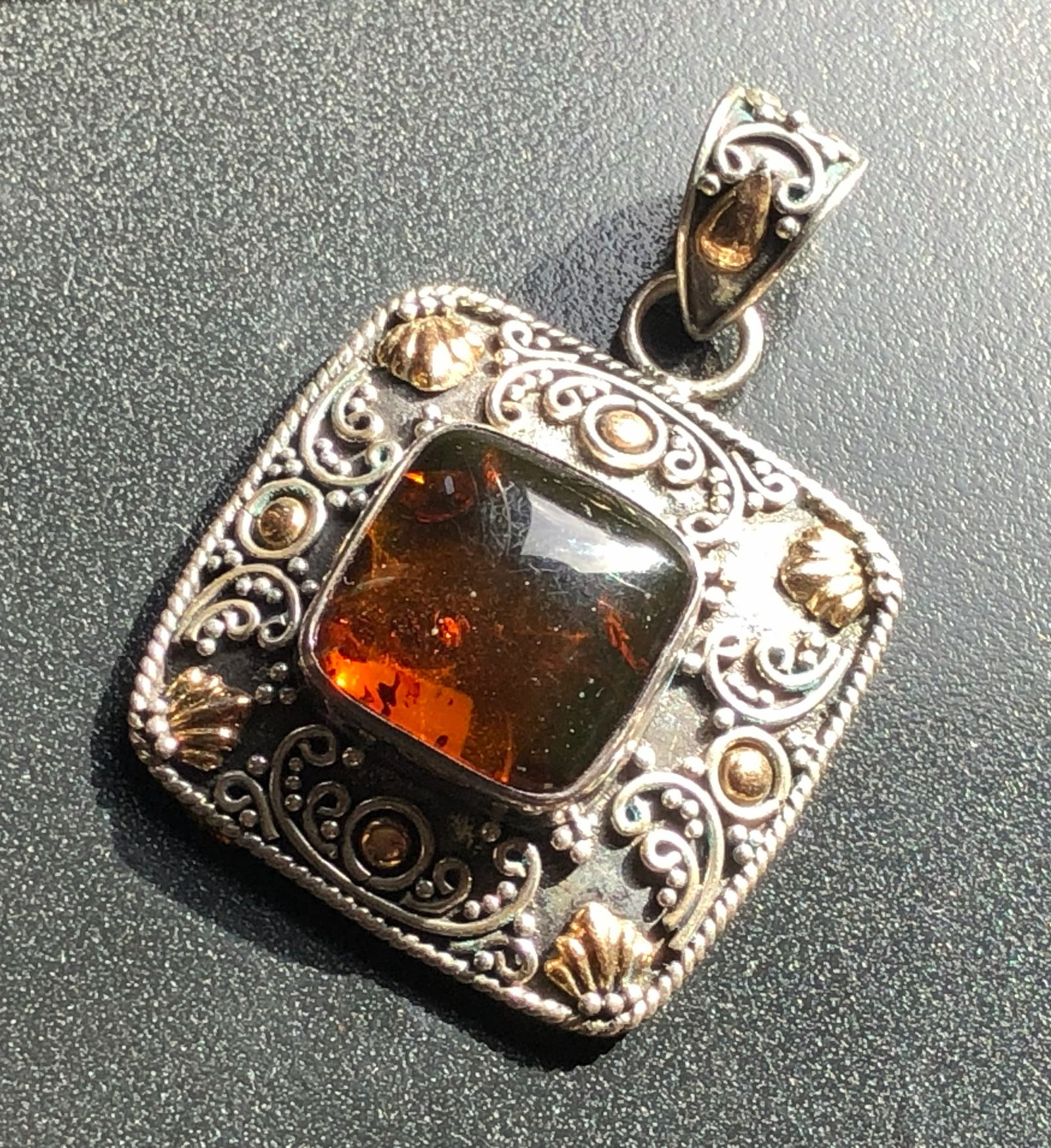Vintage Amber Pendant (1 of 3)