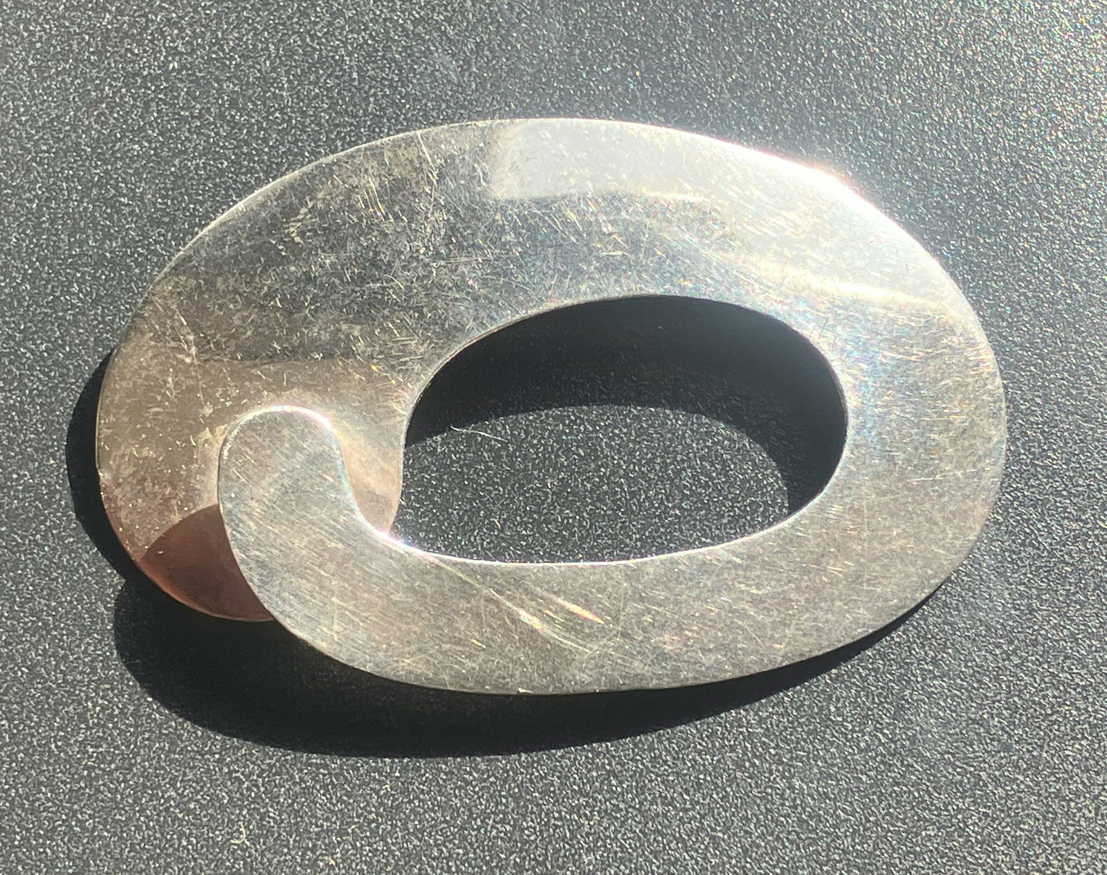 Silver Abstract Brooch (1 of 3)