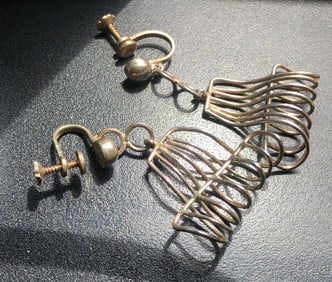 Pair of Silver Earrings