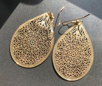 Gold Filled Filigree Earrings