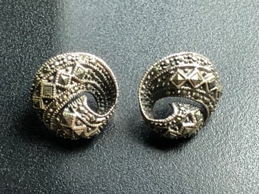 Pair of Silver Earrings