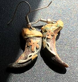 claw design set of earings