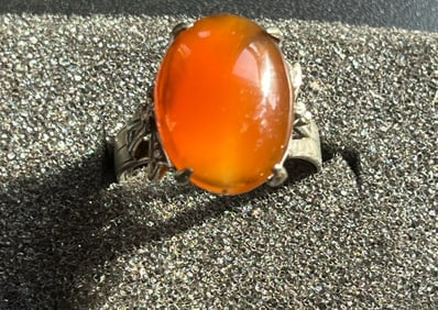 Vintage Silver Carnelian Ring